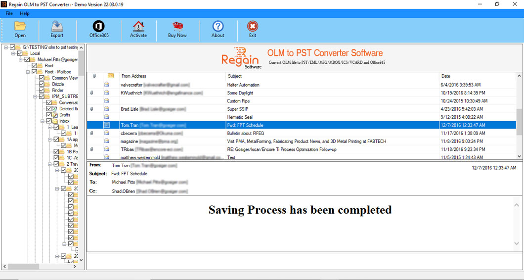 Esportare con successo le e-mail di Outlook MAC in un file PST